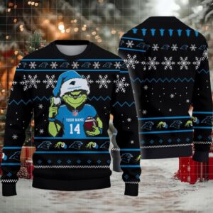 Carolina Panthers Custom Christmas Ugly Sweater