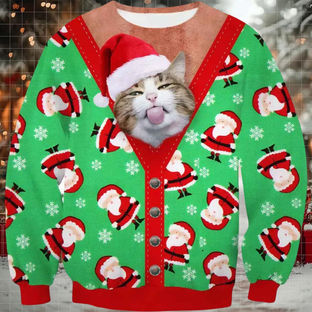 Cat Meme Christmas Ugly Sweater