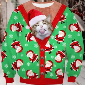 Cat Meme Christmas Ugly Sweater