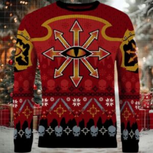 Chaos Reigns Khorne Ugly Christmas Sweater