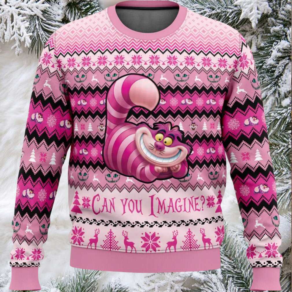 Cheshire Cat Can You Imagine Ugly Christmas Sweater