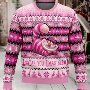 Cheshire Cat Can You Imagine Ugly Christmas Sweater
