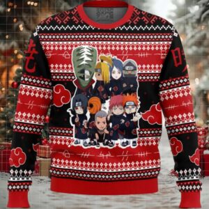 Chibi Akatsuki Shippuden Ugly Christmas Sweater