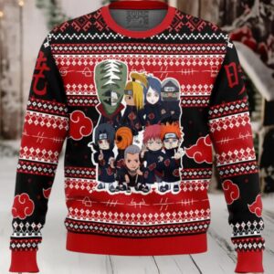 Chibi Akatsuki Shippuden Ugly Christmas Sweater