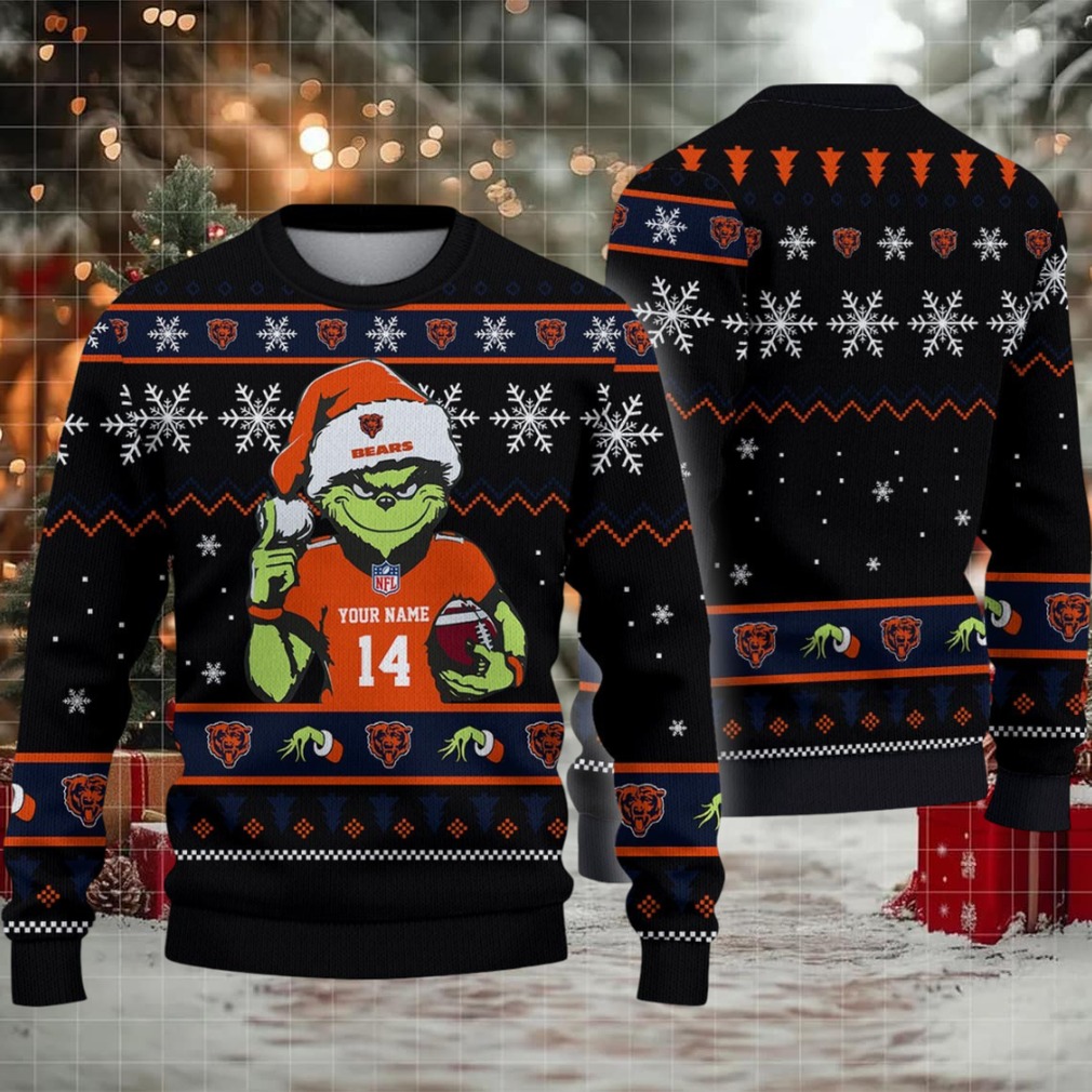 Chicago Bears Custom Christmas Ugly Sweater Chicago Bears Custom Christmas Ugly Sweater