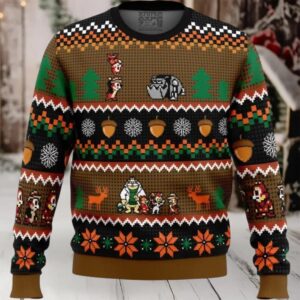Chip ‘n Dale Christmas Rangers Ugly Christmas Sweater