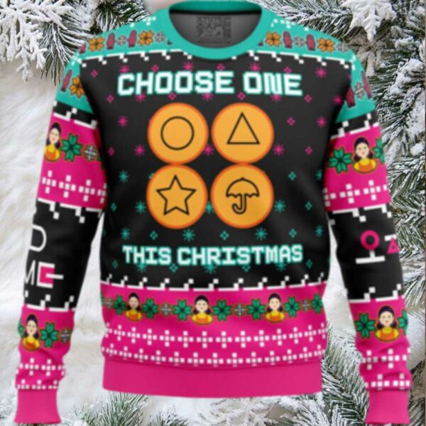 Choose One This Christmas Squid Game Christmas Sweater