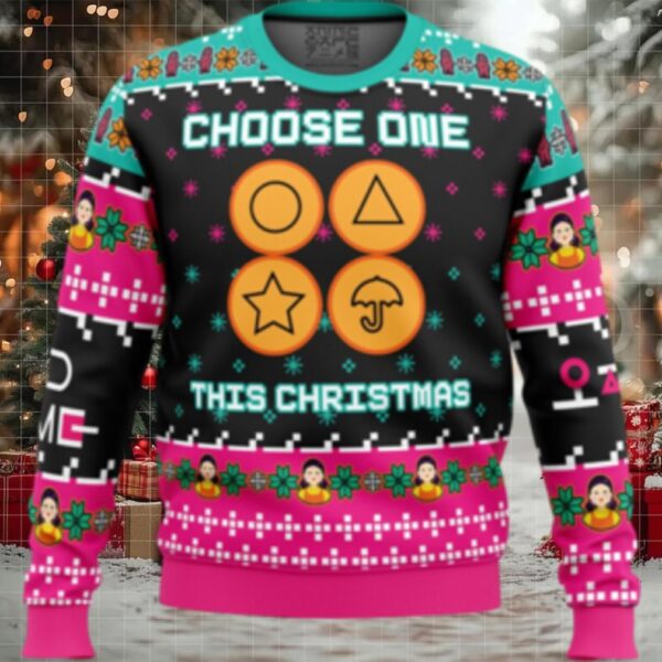 Choose One This Christmas Squid Game Christmas Sweater