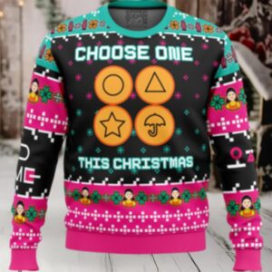 Choose One This Christmas Squid Game Christmas Sweater