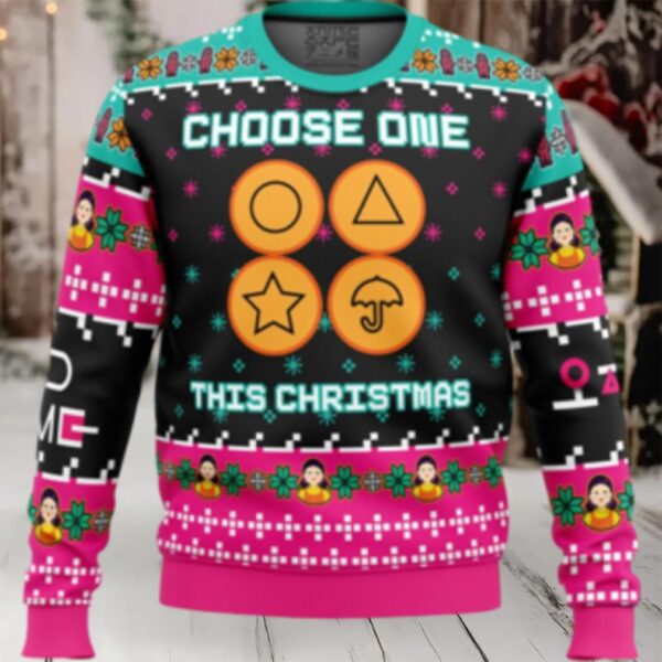 Choose One This Christmas Squid Game Christmas Sweater