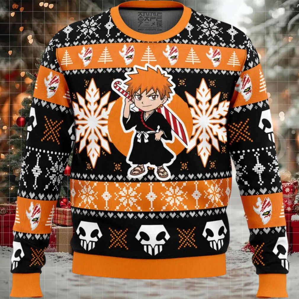 Christmas Chibi Ichigo Bleach Ugly Christmas Sweater Christmas Chibi Ichigo Bleach Ugly Christmas Sweater