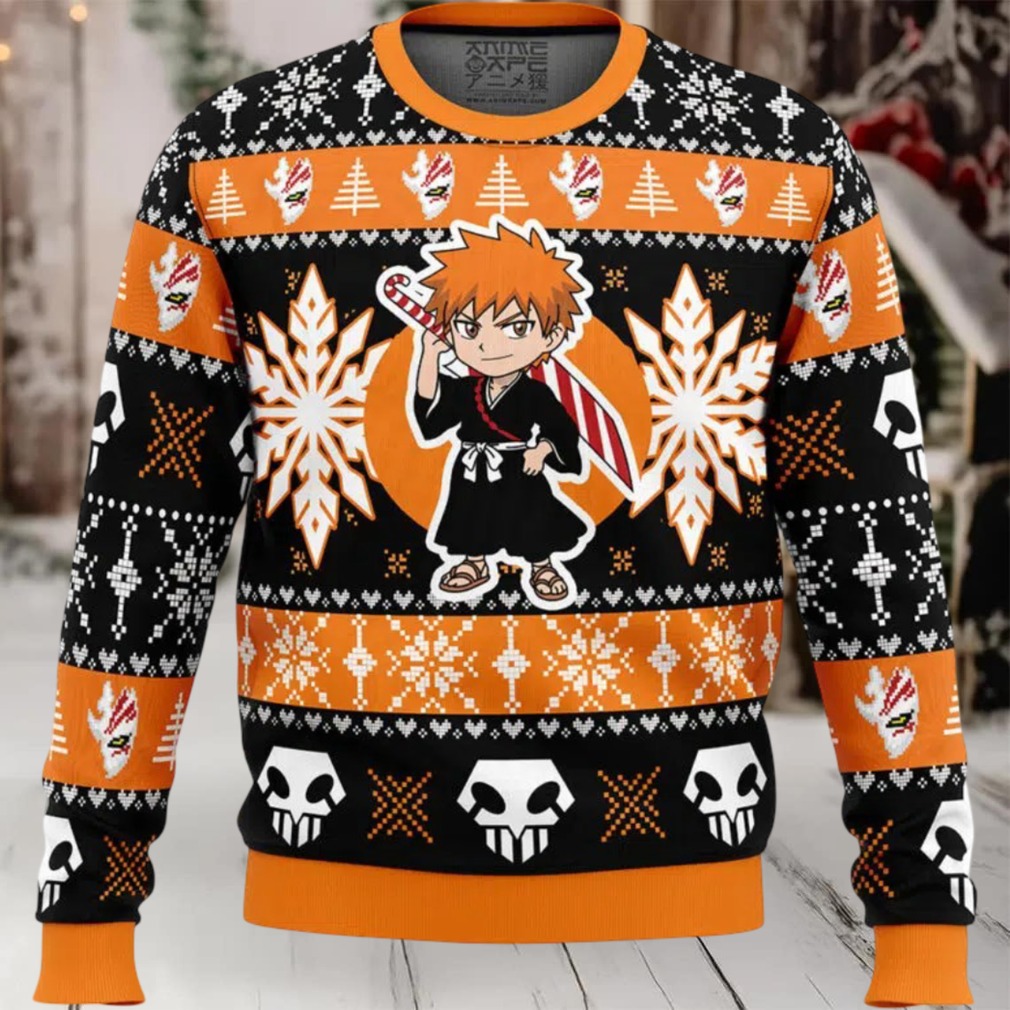Christmas Chibi Ichigo Bleach Ugly Christmas Sweater Christmas Chibi Ichigo Bleach Ugly Christmas Sweater