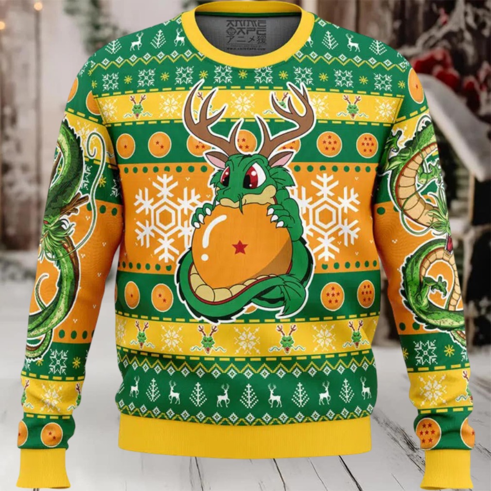 Christmas Chibi Shenron Dragon Ball Z Ugly Christmas Sweater Christmas Chibi Shenron Dragon Ball Z Ugly Christmas Sweater