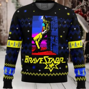 Christmas Cowboy Bravestarr Ugly Christmas Sweater