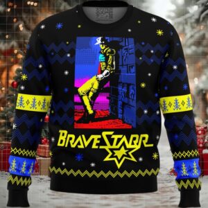 Christmas Cowboy Bravestarr Ugly Christmas Sweater