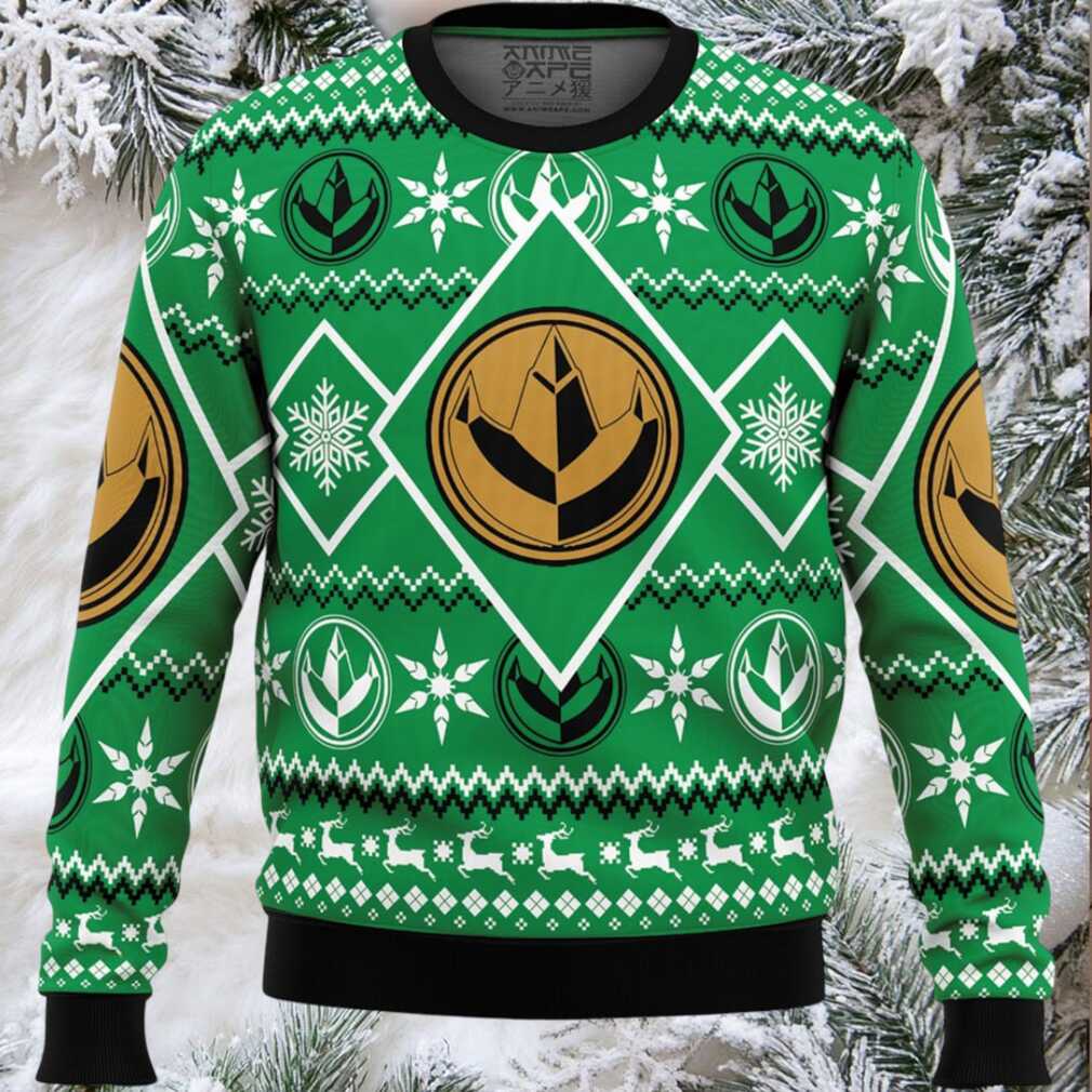Christmas Green Ranger Power Rangers Ugly Christmas Sweater