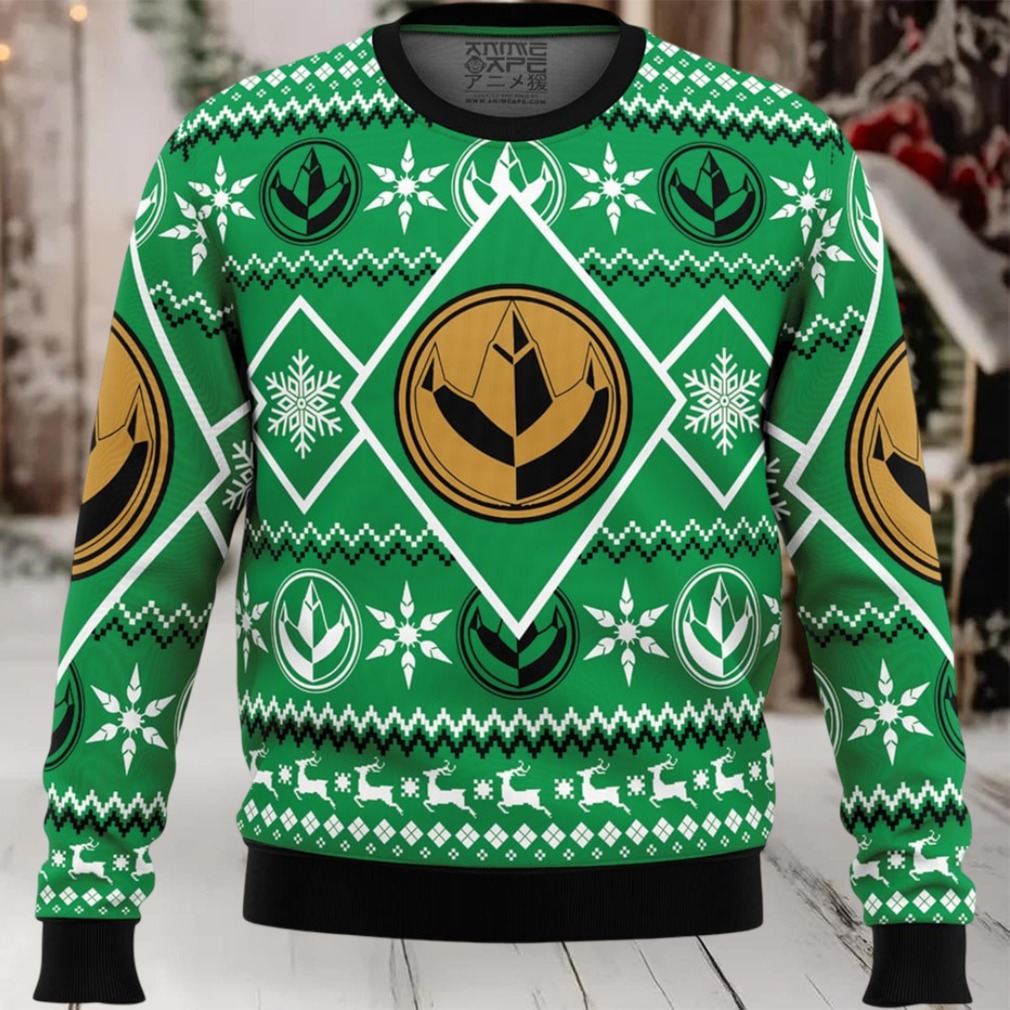 Christmas Green Ranger Power Rangers Ugly Christmas Sweater