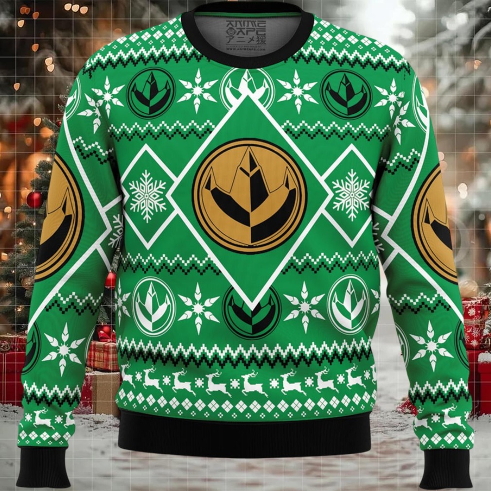 Christmas Green Ranger Power Rangers Ugly Christmas Sweater Christmas Green Ranger Power Rangers Ugly Christmas Sweater