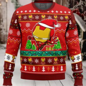 Christmas Iron Man Chibi Marvel Comics Ugly Christmas Sweater