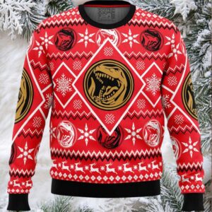 Christmas Red Ranger Power Rangers Ugly Christmas Sweater