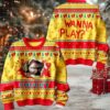 Dragon Red Pattern Viking Ugly Christmas Sweater