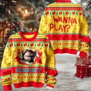 Chucky Wanna Play Christmas Ugly Sweater