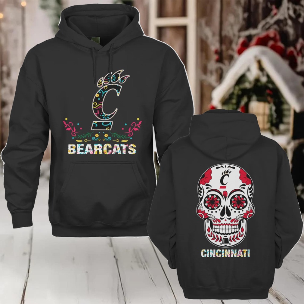 Cincinnati Bearcats College Football Dia De Los Muertos T Shirt Cincinnati Bearcats College Football Dia De Los Muertos T Shirt