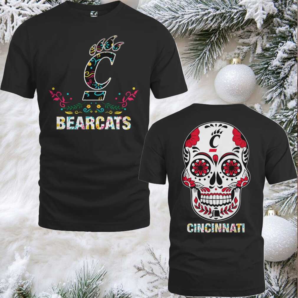 Cincinnati Bearcats Dia De Los Muertos T Shirt College Football Fan Tee Cincinnati Bearcats Dia De Los Muertos T Shirt College Football Fan Tee