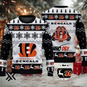 Cincinnati Bengals Ugly Christmas Sweater 2025 X7LG2PY1K