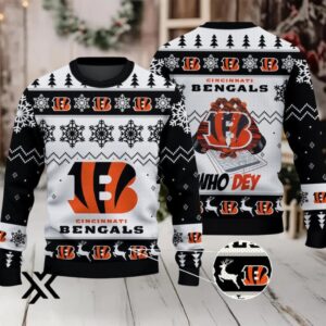 Cincinnati Bengals Ugly Christmas Sweater 2025 X7LG2PY1K