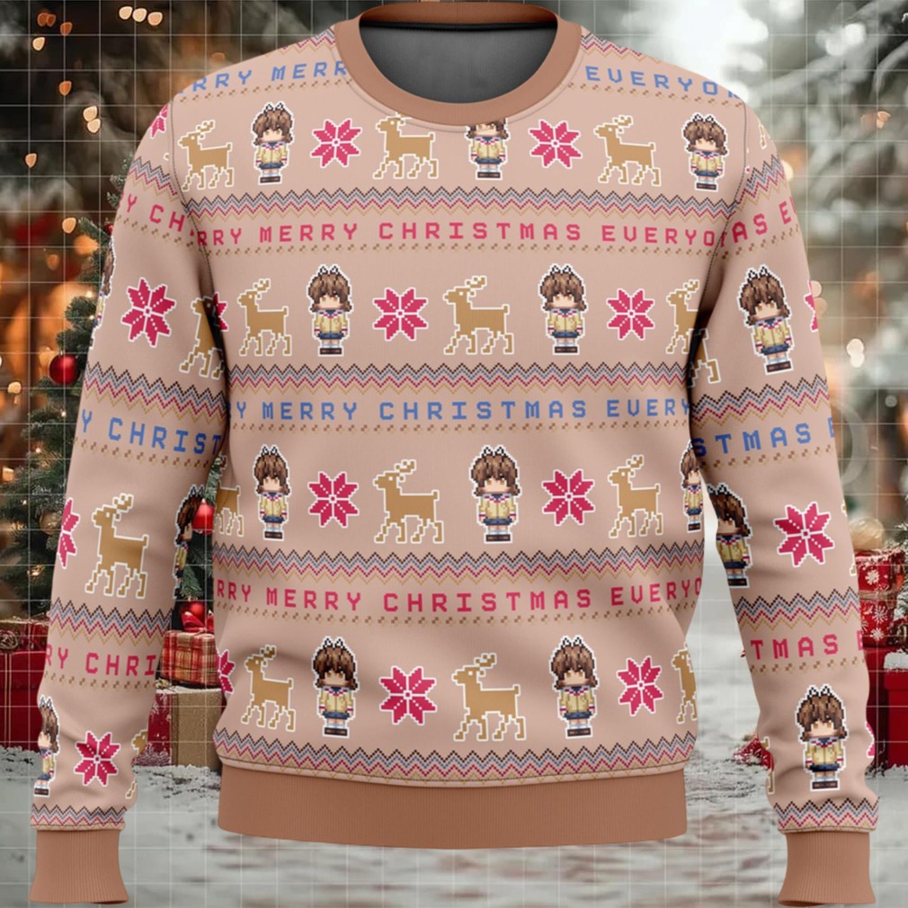 Clannad Merry Mery Christmas Everyone Ugly Christmas Sweater
