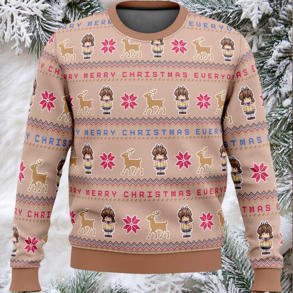 Clannad Merry Mery Christmas Everyone Ugly Christmas Sweater