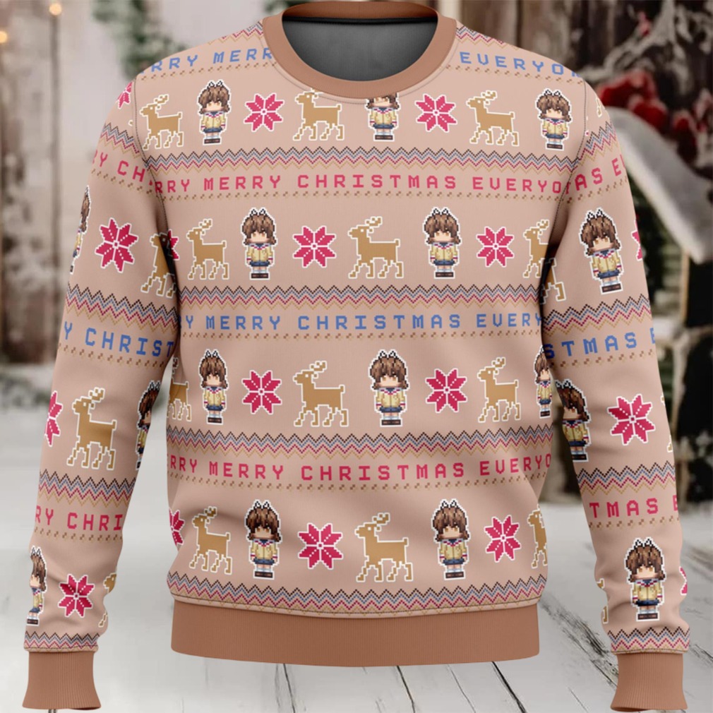 Clannad Merry Mery Christmas Everyone Ugly Christmas Sweater Clannad Merry Mery Christmas Everyone Ugly Christmas Sweater