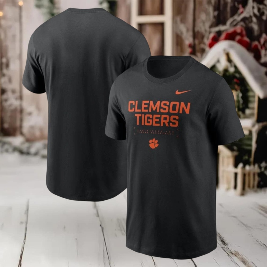Clemson Tigers Nike 2025 Courtside Basketball Performance shirt Clemson Tigers Nike 2025 Courtside Basketball Performance shirt