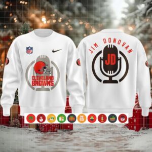 Cleveland Browns Jim Donovan Voice Sweater