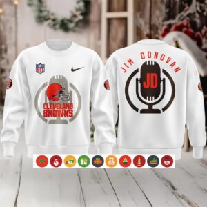 Cleveland Browns Jim Donovan Voice Sweater