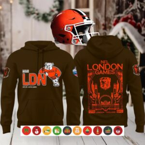 Cleveland Browns NFL London Games Brown Hoodie Shirt