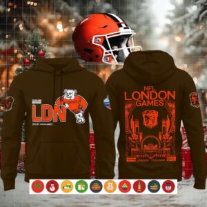 Cleveland Browns NFL London Games Brown Hoodie Shirt