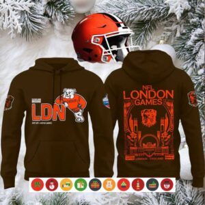 Cleveland Browns NFL London Games Brown Hoodie Shirt