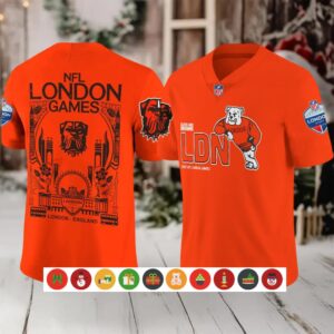 Cleveland Browns NFL London Games Orange Football Jersey