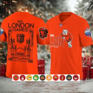 Cleveland Browns NFL London Games Orange Football Jersey