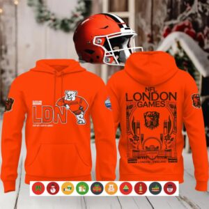 Cleveland Browns NFL London Games Orange Hoodie Shirt