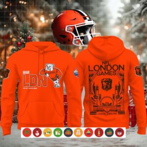 Cleveland Browns NFL London Games Orange Hoodie Shirt