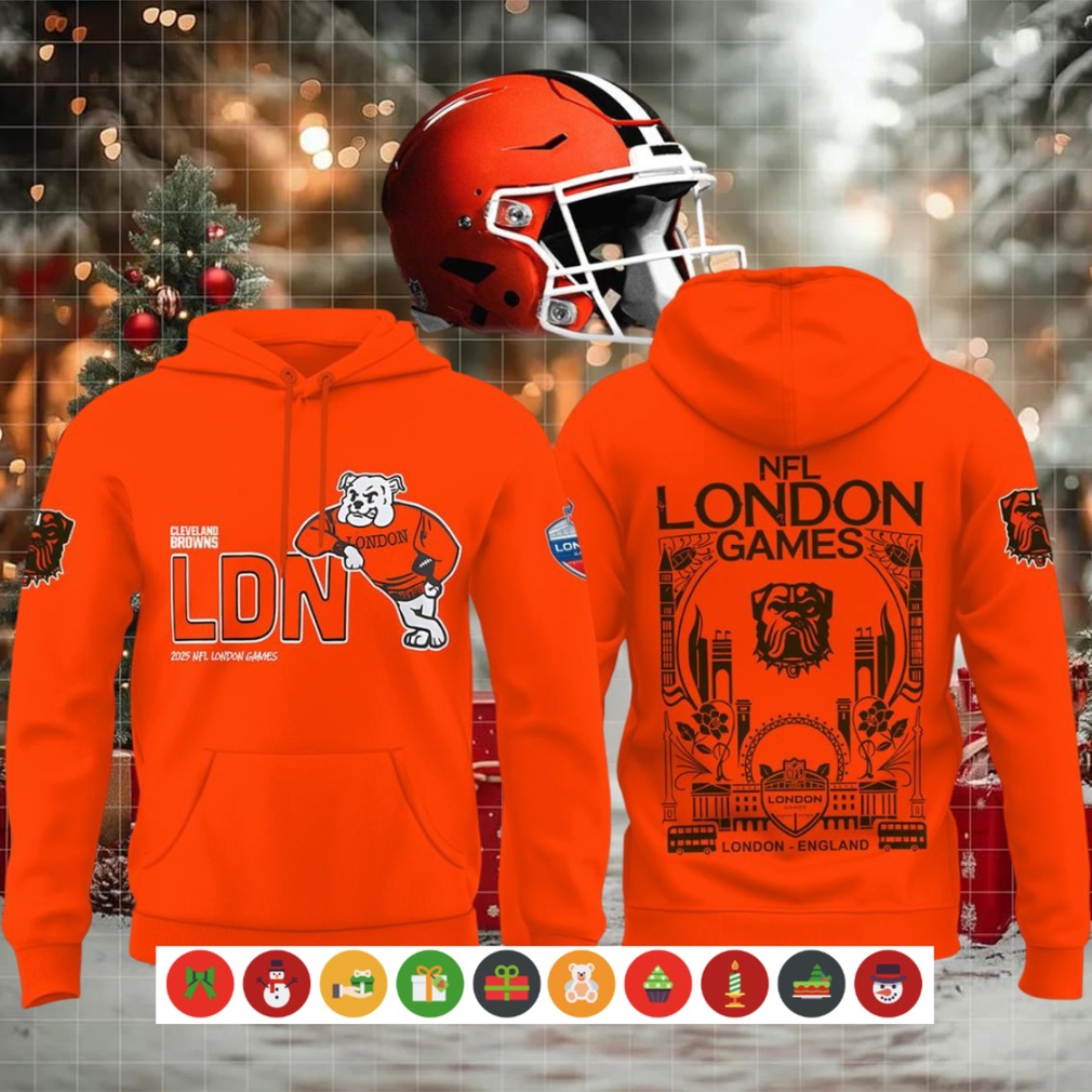 Cleveland Browns NFL London Games Orange Hoodie Shirt