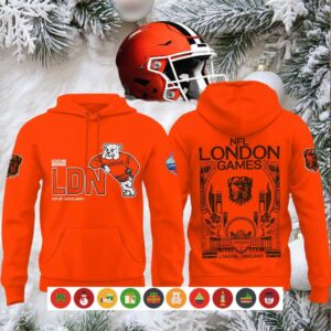 Cleveland Browns NFL London Games Orange Hoodie Shirt