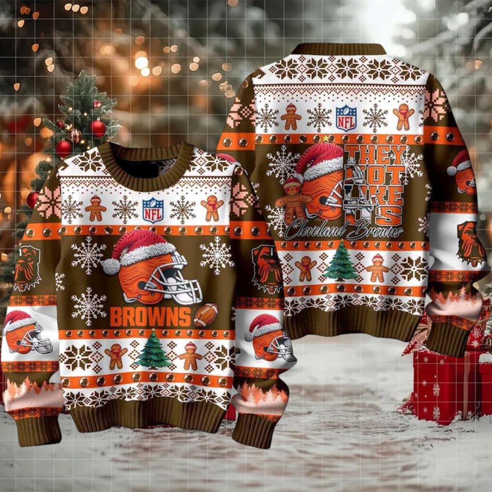 Cleveland Browns They Not Like Us Christmas Ugly Sweater