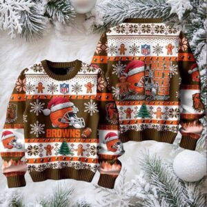 Cleveland Browns They Not Like Us Christmas Ugly Sweater