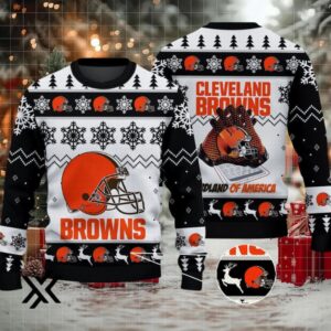 Cleveland Browns Ugly Christmas Sweater 2025 X7LG2PYS9