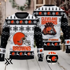Cleveland Browns Ugly Christmas Sweater 2025 X7LG2PYS9