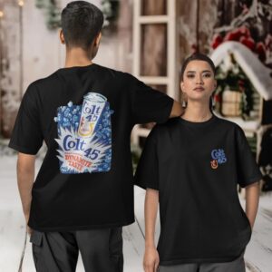 Colt 45 malt liquor Dynamite Taste Two sided T shirt